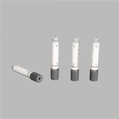 Naatriumfluoriid + EDTA K2 / Na2 veresuhkru kogumise toru hall pealispind veresuhkru testimiseks